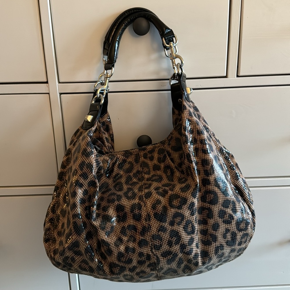 Classic Betsey Johnson Tobo Ruffle Leopard bag - Picture 2 of 10